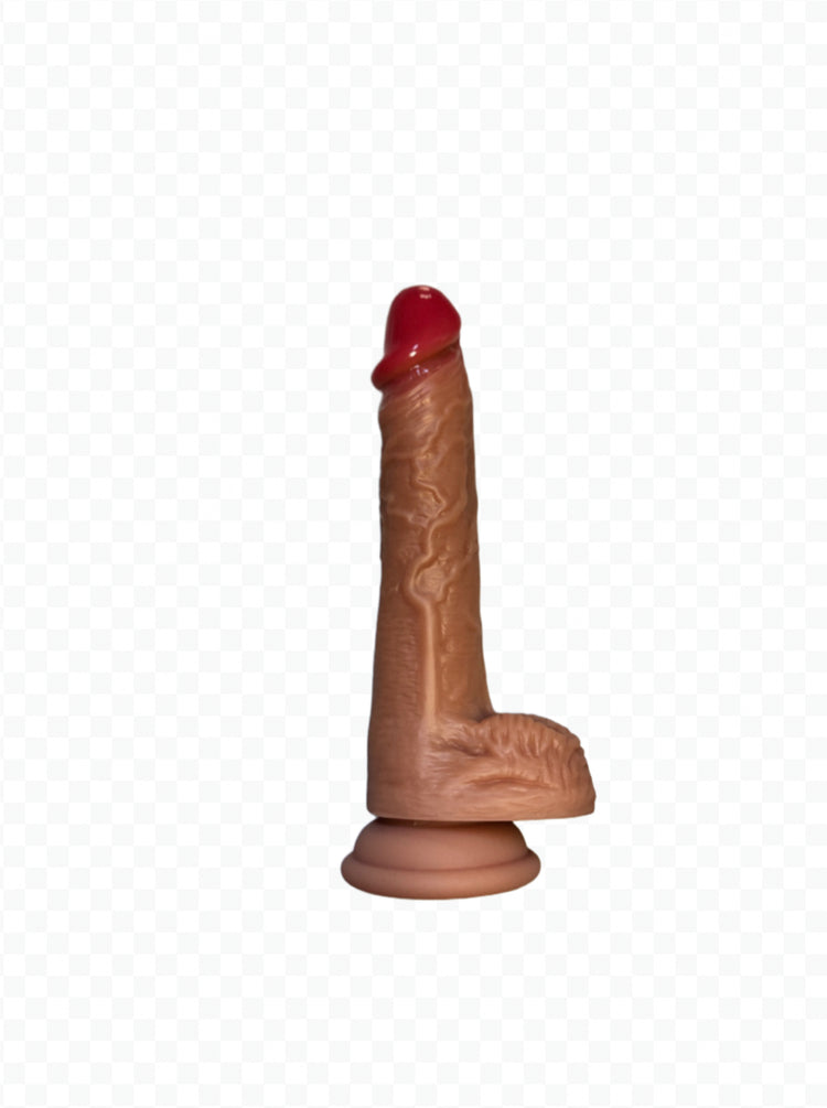 7” Light Brown Suction Cup Dildo